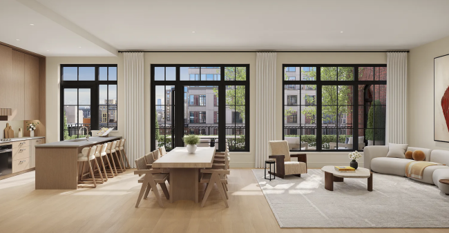 Sponsor co-op apartment, #3D at 201 East 23rd St. in Kips Bay, asking $1.325 million